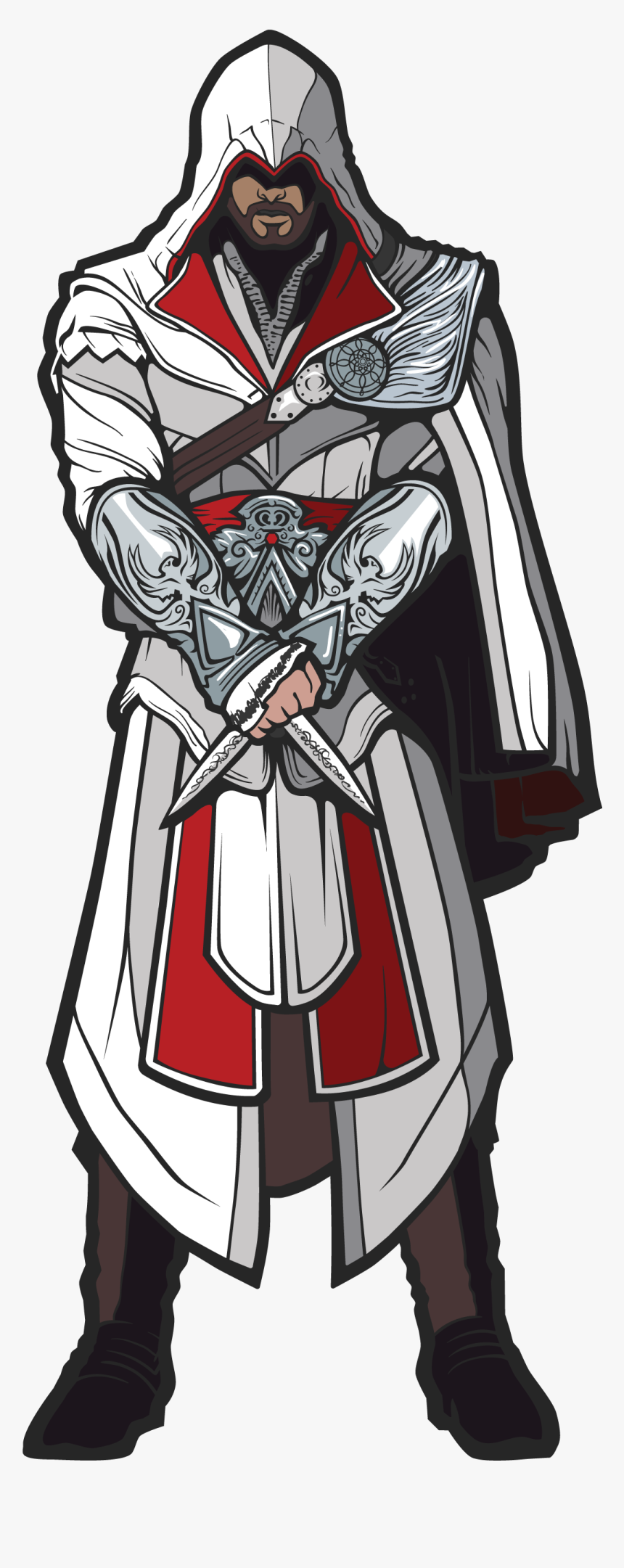 Ezio Auditore Pixel Art, HD Png Download
