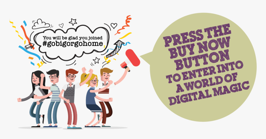 Press The Buy Now Button - Illustration, HD Png Download