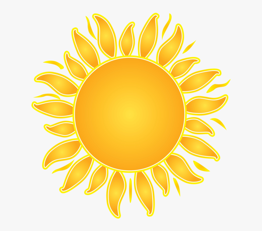 Sun Png - 5 Objects Yellow Color, Transparent Png