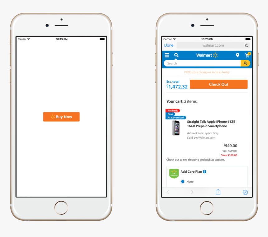 Walmart Buynow Button Flow - Mutual Fund Sms, HD Png Download