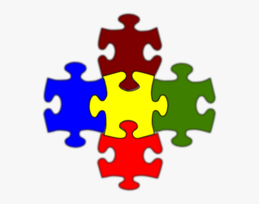 5 Puzzle Pieces Clipart, HD Png Download