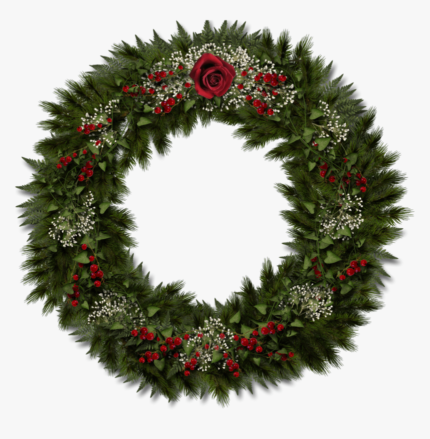 Christmas Door Decoration - Christmas Door Wreaths Png, Transparent Png