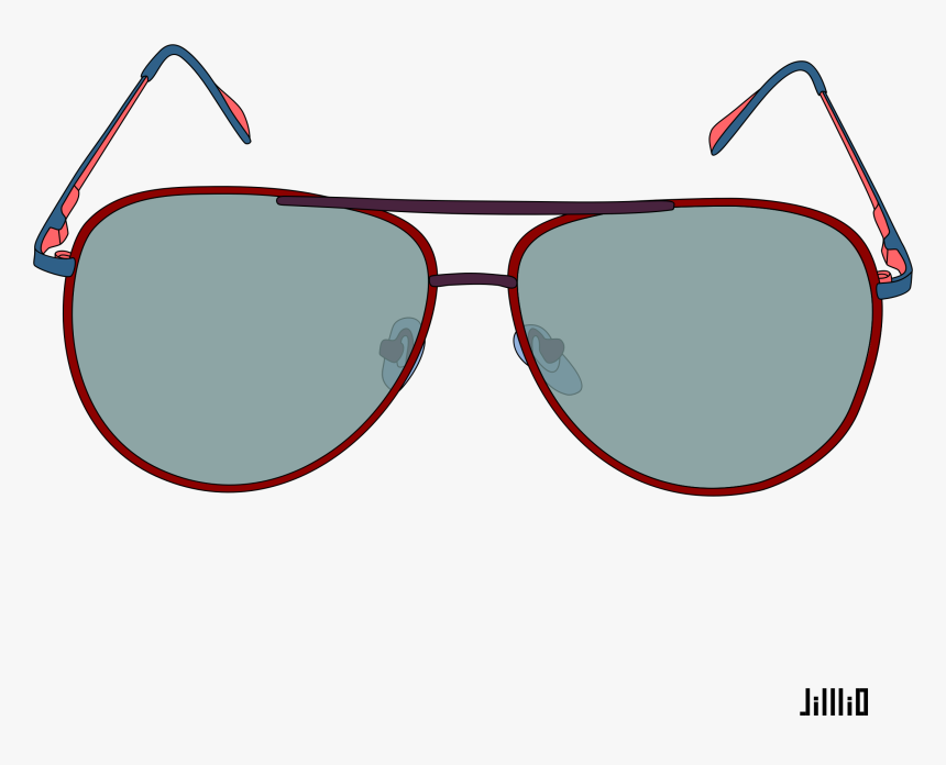 Color Frame Sunglasses Clip Arts - Png Eye Glass Color, Transparent Png