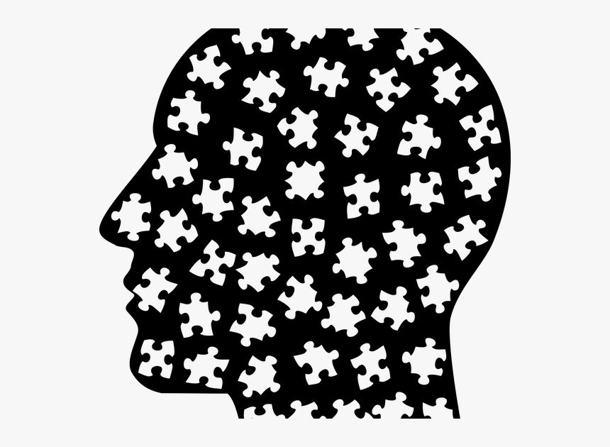 Side View Of Head Filled With Puzzle Pieces - 4th Of July Poker, HD Png Download