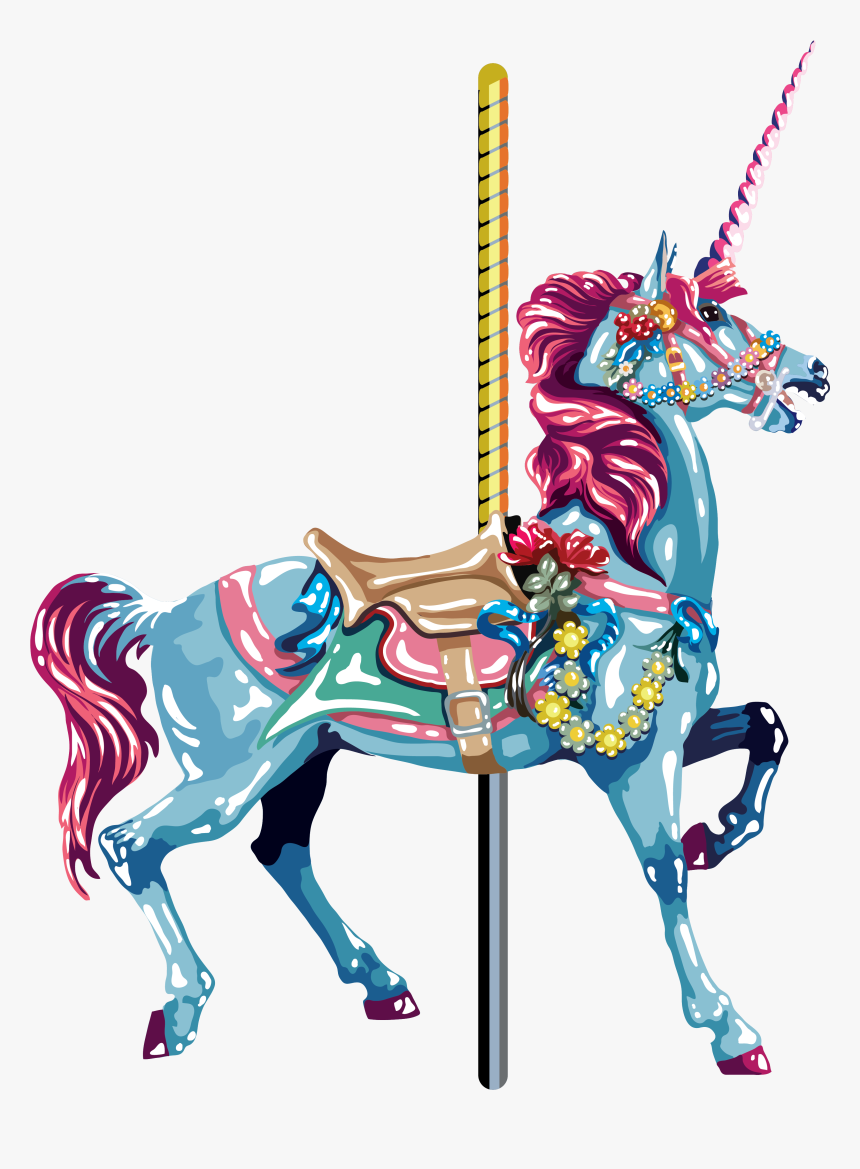 Amusement Park Carousel Download Png Image - Horse Carousel Png Clipart, Transparent Png