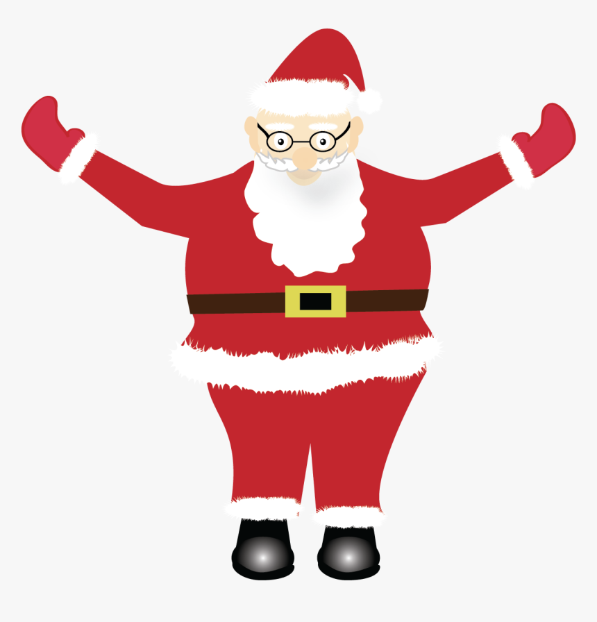 Print And Cut Santa Graphic File Example Image - Santa Claus, HD Png Download