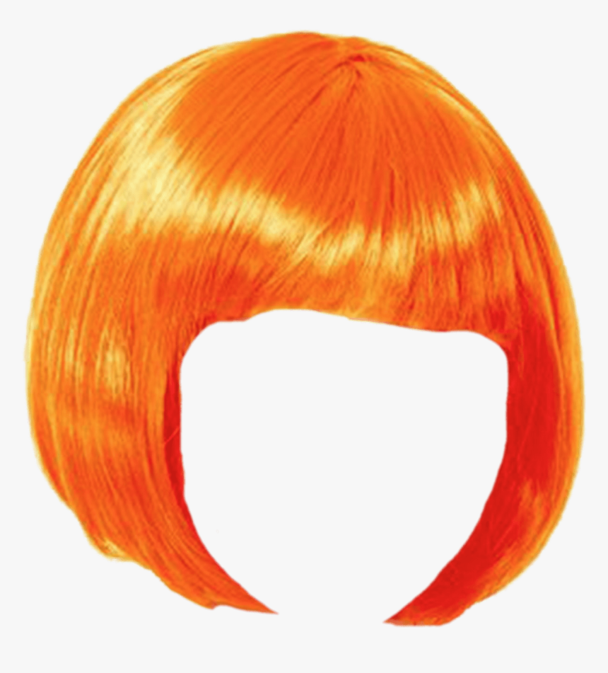 Wig Orange Bob - Wig Png, Transparent Png