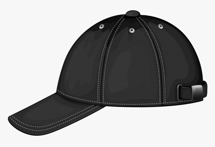 Clipart Baseball Shoe - Black Baseball Cap Clipart, HD Png Download