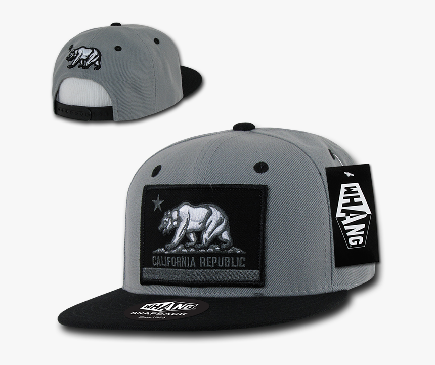 Whang California Republic Cali Flag Snapbacks Hat Hats - Gray California Republic Snapback, HD Png Download