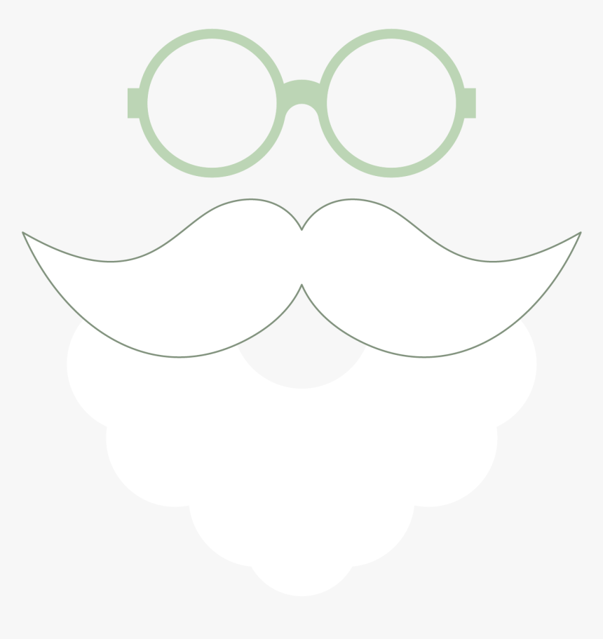 Glasses Text Book Koschei Pattern - Santa Beard For Photo Booth, HD Png Download