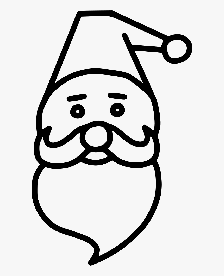 Santa Claus Beard Cap, HD Png Download