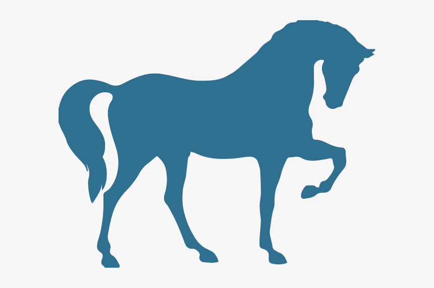 Transparent Horse Png - Horse Side View Silhouette, Png Download