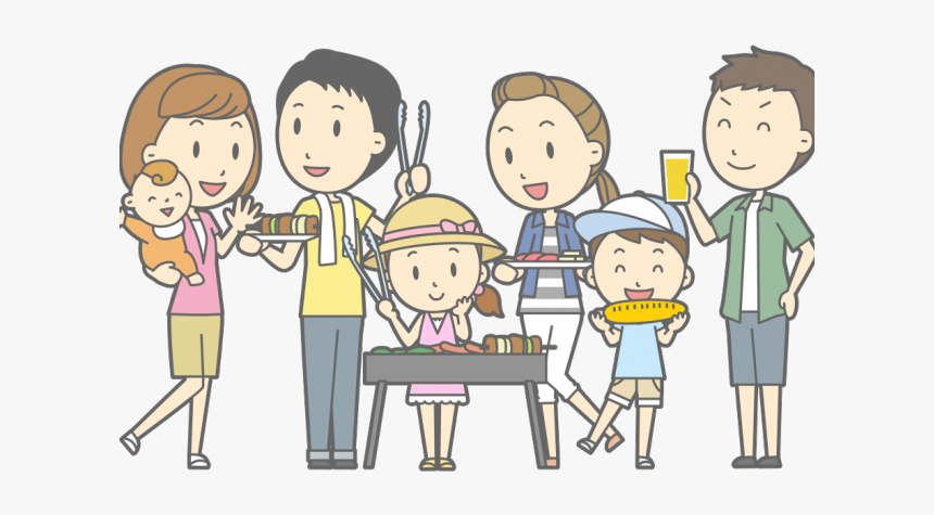 Free Download Clip Art - Family Barbecue Clipart, HD Png Download