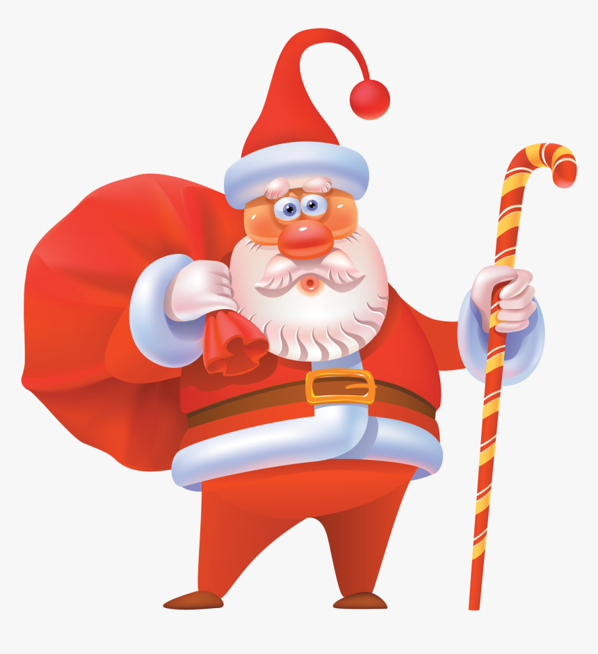 Santa Claus Png Transparent Image - Santa Claus With A Red Nose, Png Download