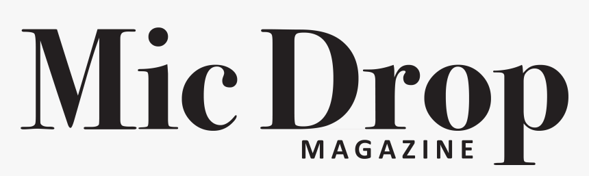 Micdrop Magazine Logo Bnw - Calligraphy, HD Png Download