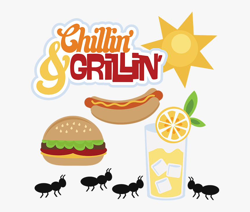 Car Bbq Free Clipart - Hot Dogs And Burgers Clipart, HD Png Download