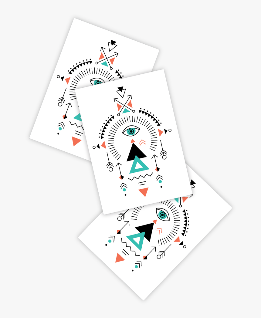 High Quality Temporary Tattoos Mystic Sygn - Triangle, HD Png Download