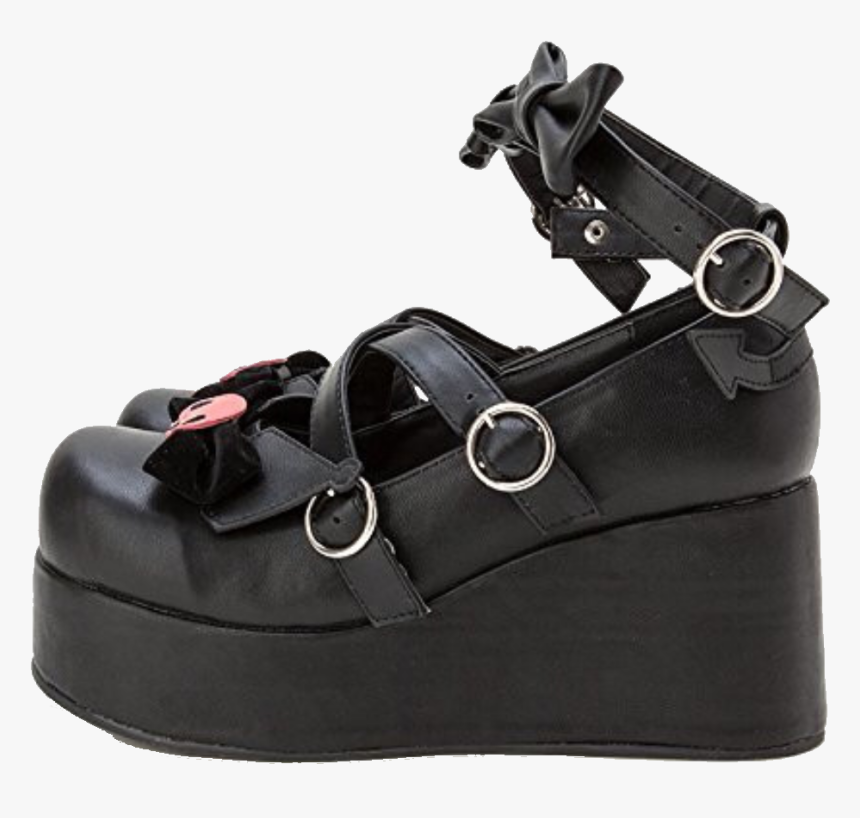 transparent platform shoes