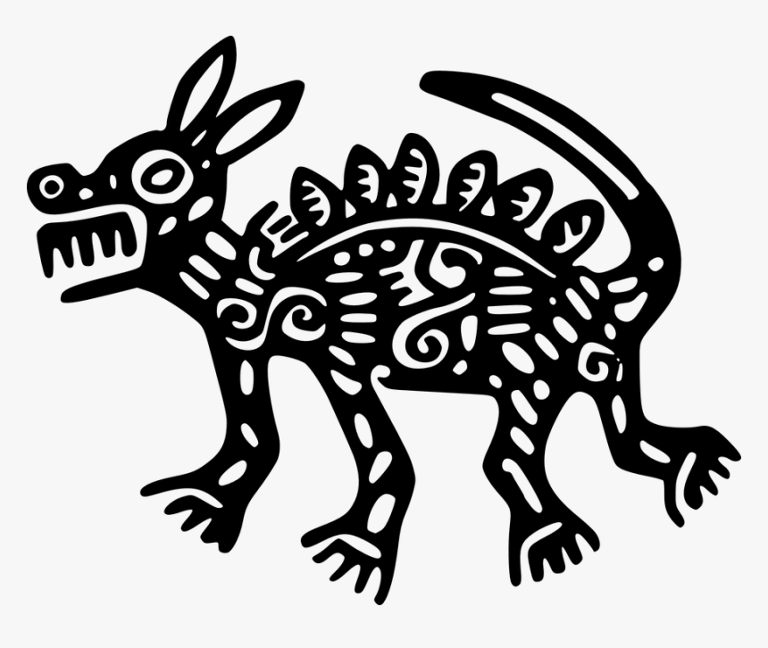 Egypt Clipart Pyramid Mexican - Xoloescuincle Dibujo Maya, HD Png Download