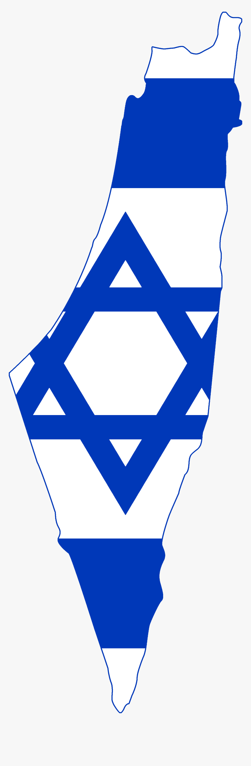 Israel Flag Vector Graphics Image National Flag Illustration - Israel Map With Flag, HD Png Download