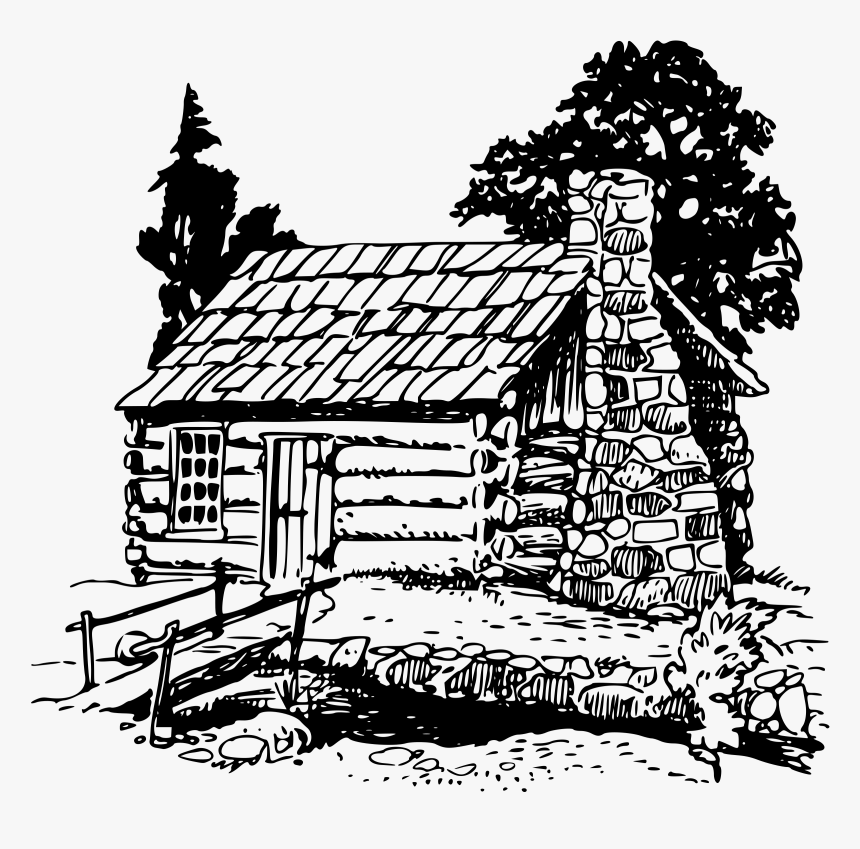 Transparent Aztec Pyramid Png - Cabin Black And White, Png Download