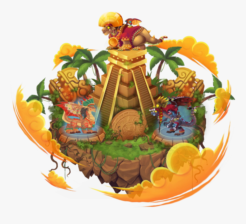 Aztec Island - Dragon City Aztec Island, HD Png Download