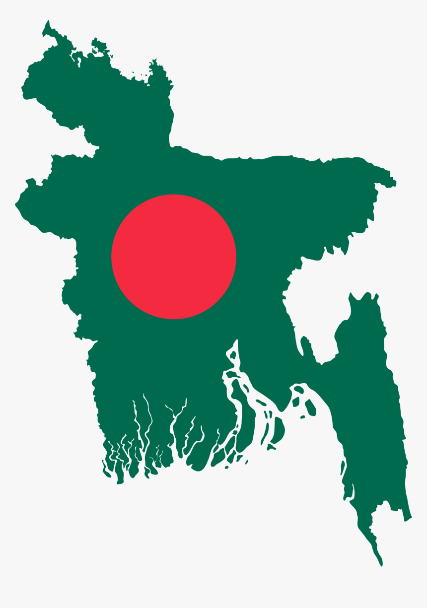 Bangladesh Map Flag Clip Arts - Solar Radiation In Bangladesh, HD Png Download