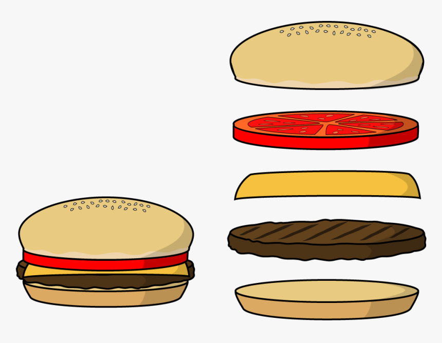 Tomato Clipart Long - Burger Patty Clipart, HD Png Download