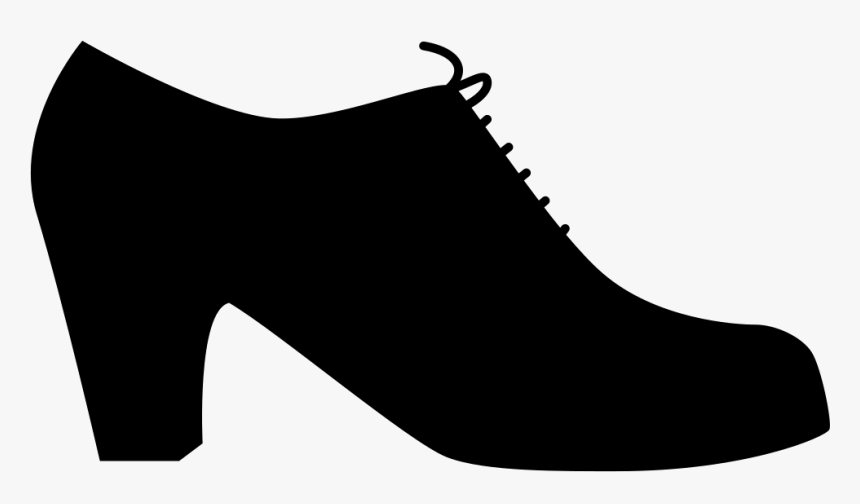 Female Flamenco Dancer Black Shoe From Side View - Female Shoes Side View, HD Png Download
