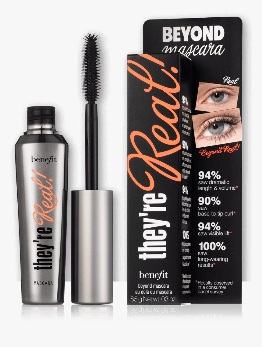 Re Real Lengthening Mascara - มา ส คา ร่า Benefit They Re Real, HD Png Download