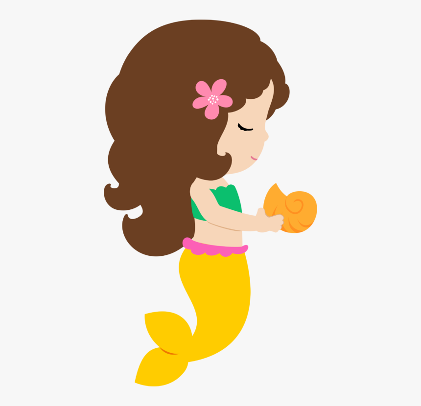 Cute Mermaid Png, Transparent Png