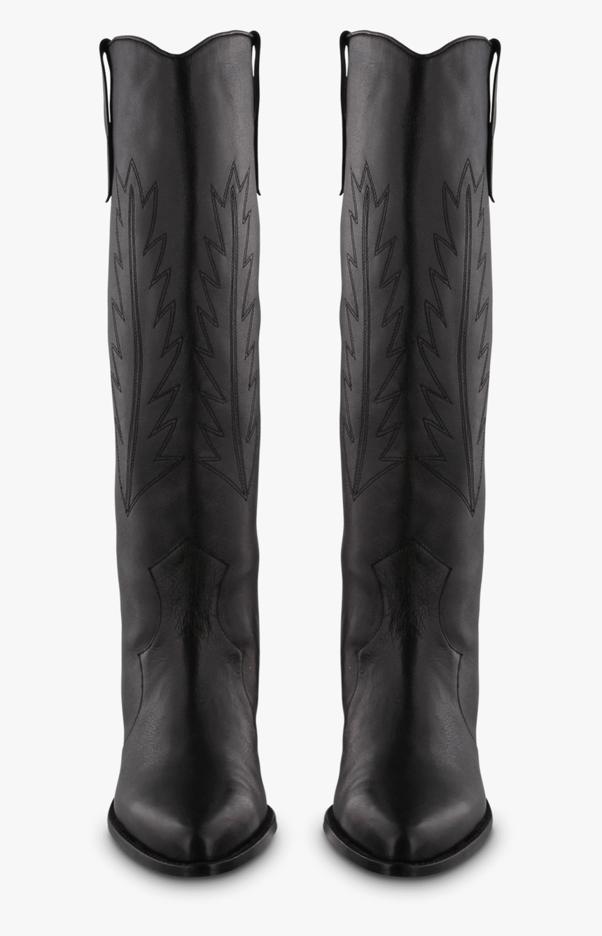 Wilde Black Luxe Front - Knee-high Boot, HD Png Download