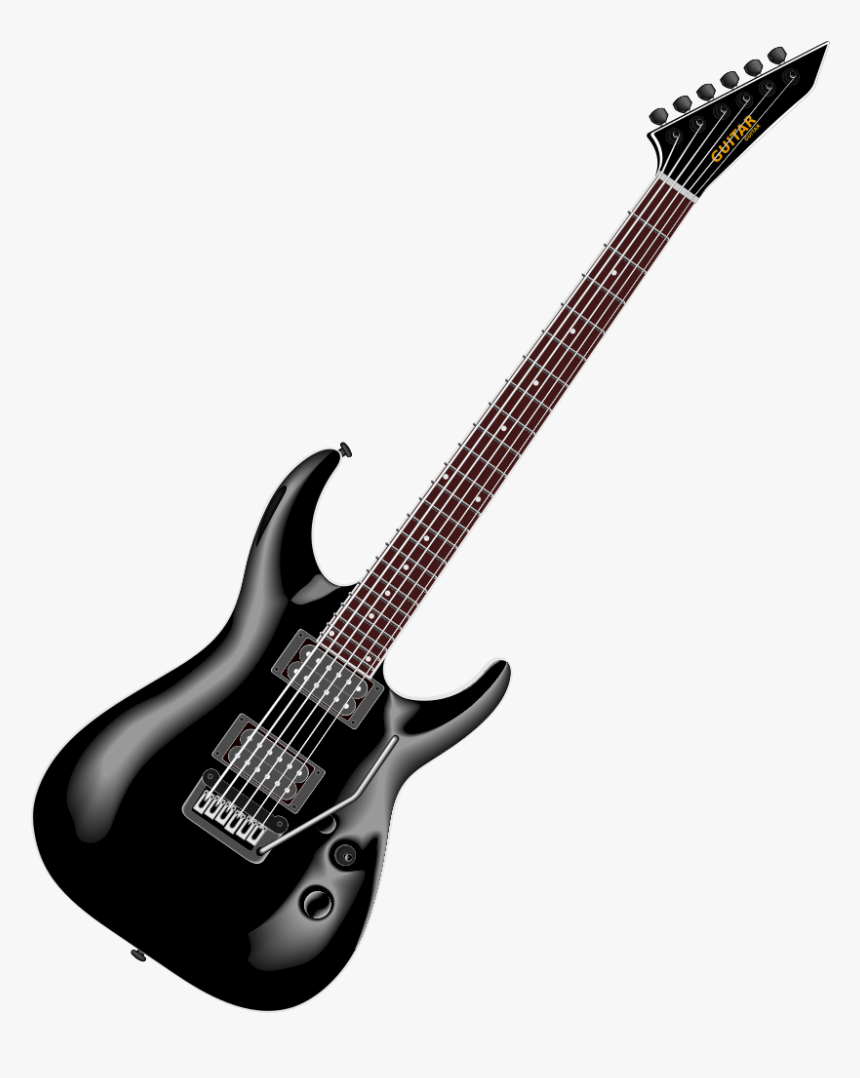 Guitar, Electric, Rock, Sound, Concert, Band, Audio - Schecter Omen 8 Black, HD Png Download