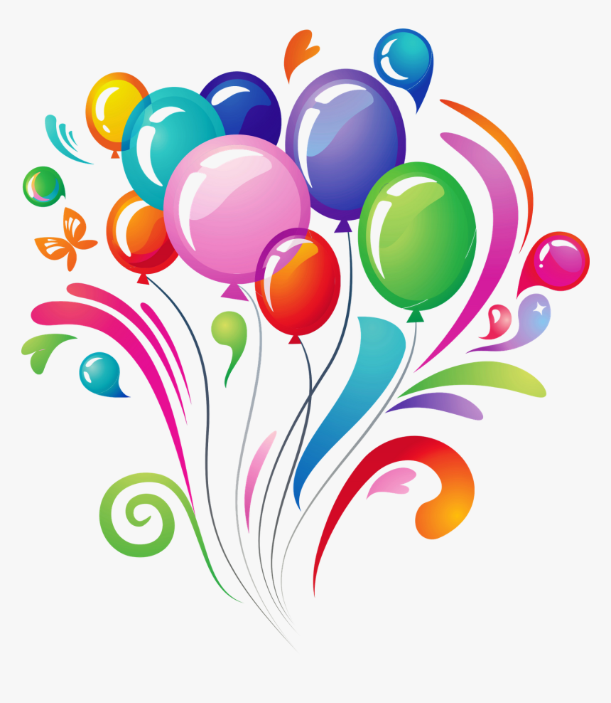 Balloons Transparent Png - Birthday Png, Png Download