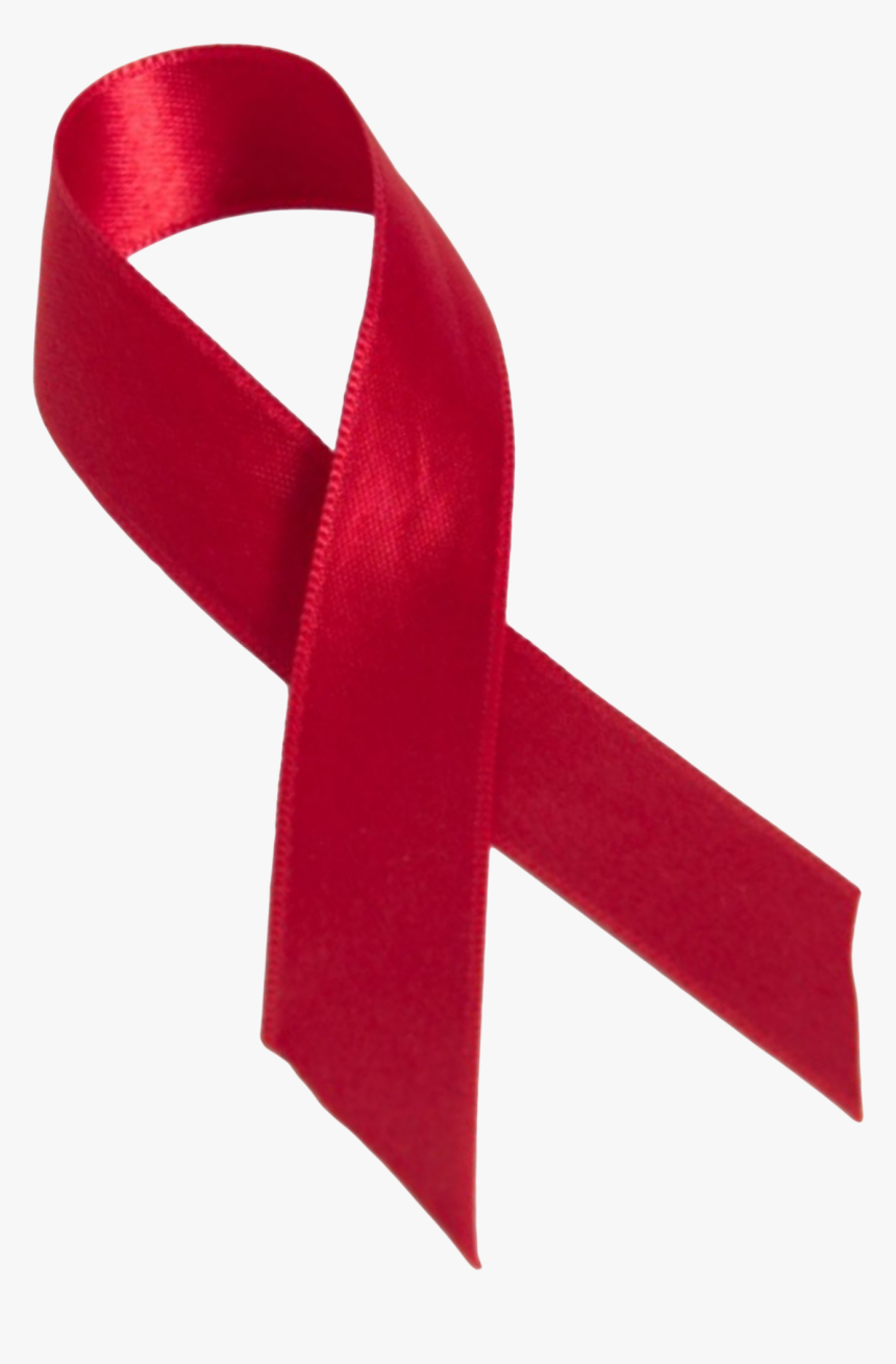 Hiv Ribbon Trans - Satin, HD Png Download