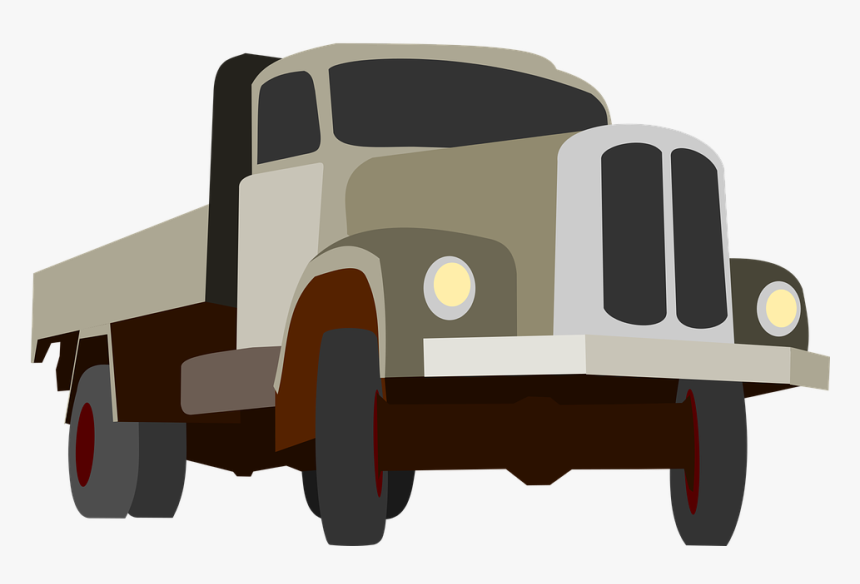 Truck, Traffic, Cargo, Goods, Grey, Auto, Machine, - Truck Png, Transparent Png
