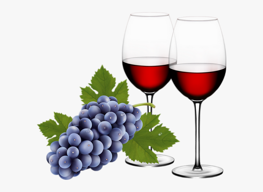 Red Wine And Grapes , Png Download - Red Wine Grapes, Transparent Png