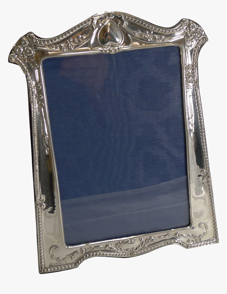 Magnificent Antique English Sterling Silver Art Nouveau - Picture Frame, HD Png Download