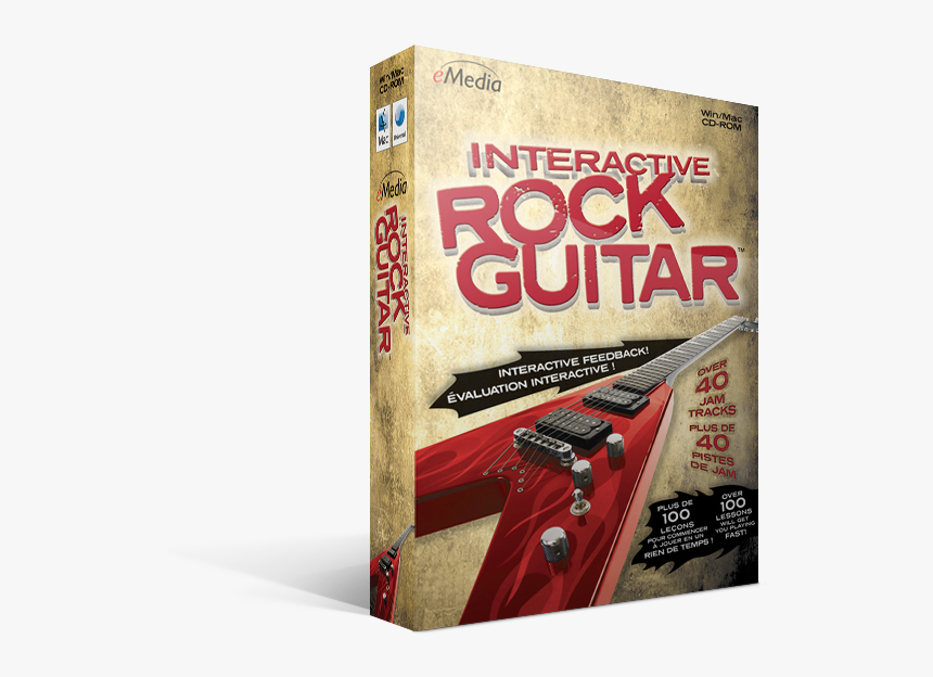 Emedia Interactive Rock Guitar - Flyer, HD Png Download