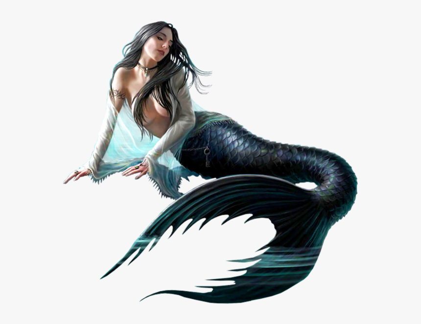 Mermaids With Black Tails, HD Png Download , Transparent Png Image