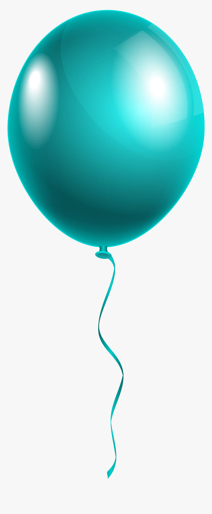 Single Modern Blue Balloon Png Clipart Image​ - Balloon Clipart, Transparent Png