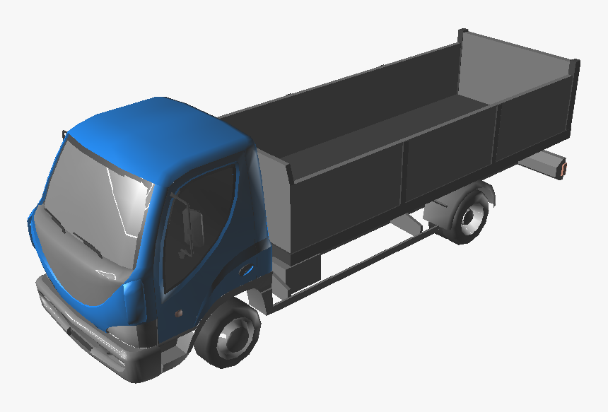 D120 Truck Open Cargo3d View 
 Class Mw 100 Mh 100 - Trailer Truck, HD Png Download