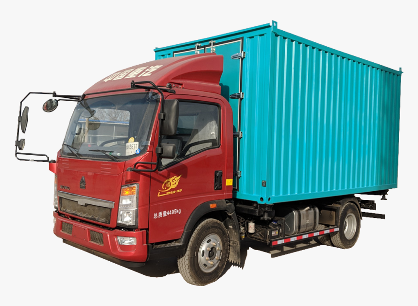 2m Length Dry Cargo Body - Trailer Truck, HD Png Download