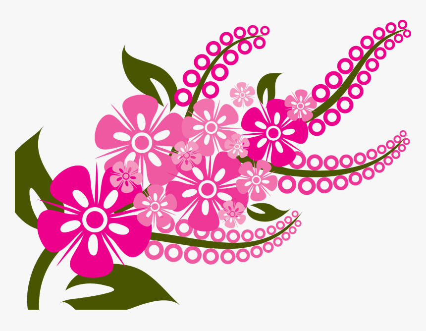 Colorful Flowers Vector Png, Transparent Png