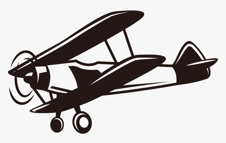 Airplane Aviation Propeller - Retro Airplane Png, Transparent Png