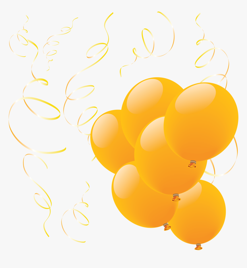 Balloon Yellow Group - Yellow Balloons Png, Transparent Png