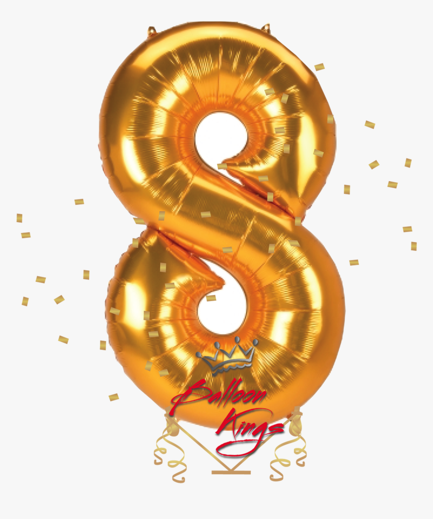 Transparent Black And Gold Balloons Png - Globos De Helio 8, Png Download