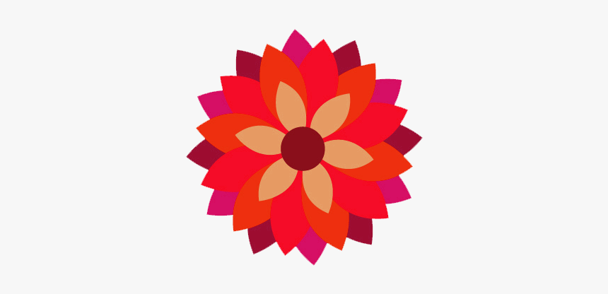 Colorful Flower Png Image - Illustration, Transparent Png