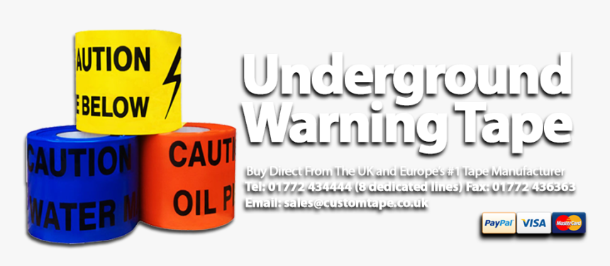 Underground Warning Tape From The Uk S - Paypal, HD Png Download