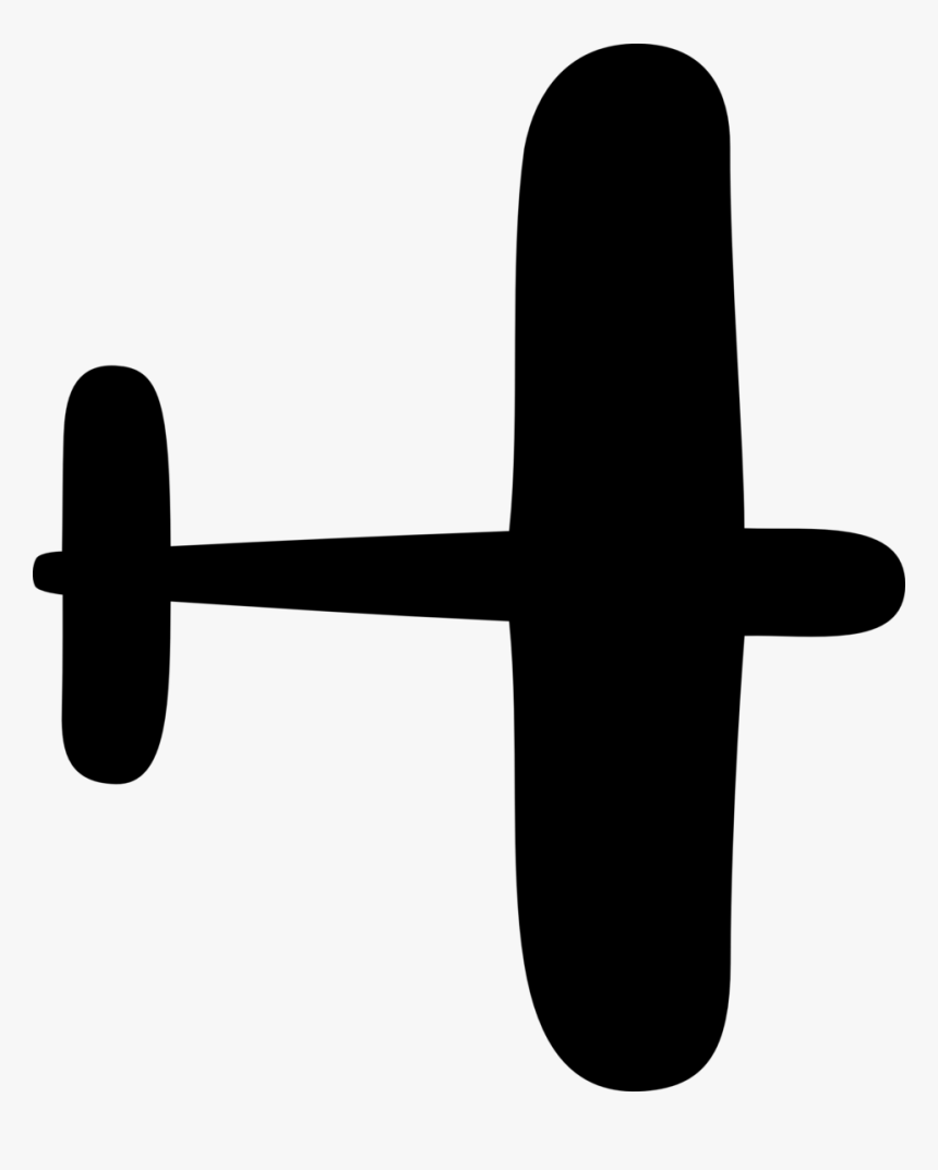Plane Silhouette Simple, HD Png Download